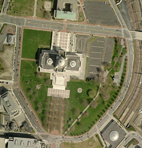 Ariel photo of Rhode Island State house