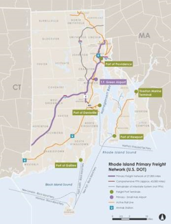 Rhode Island Freight Network Map