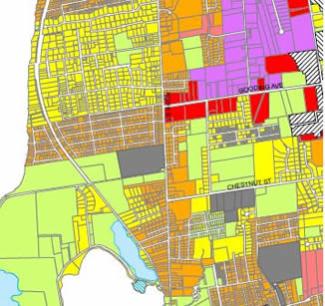 Street map of downtown providence